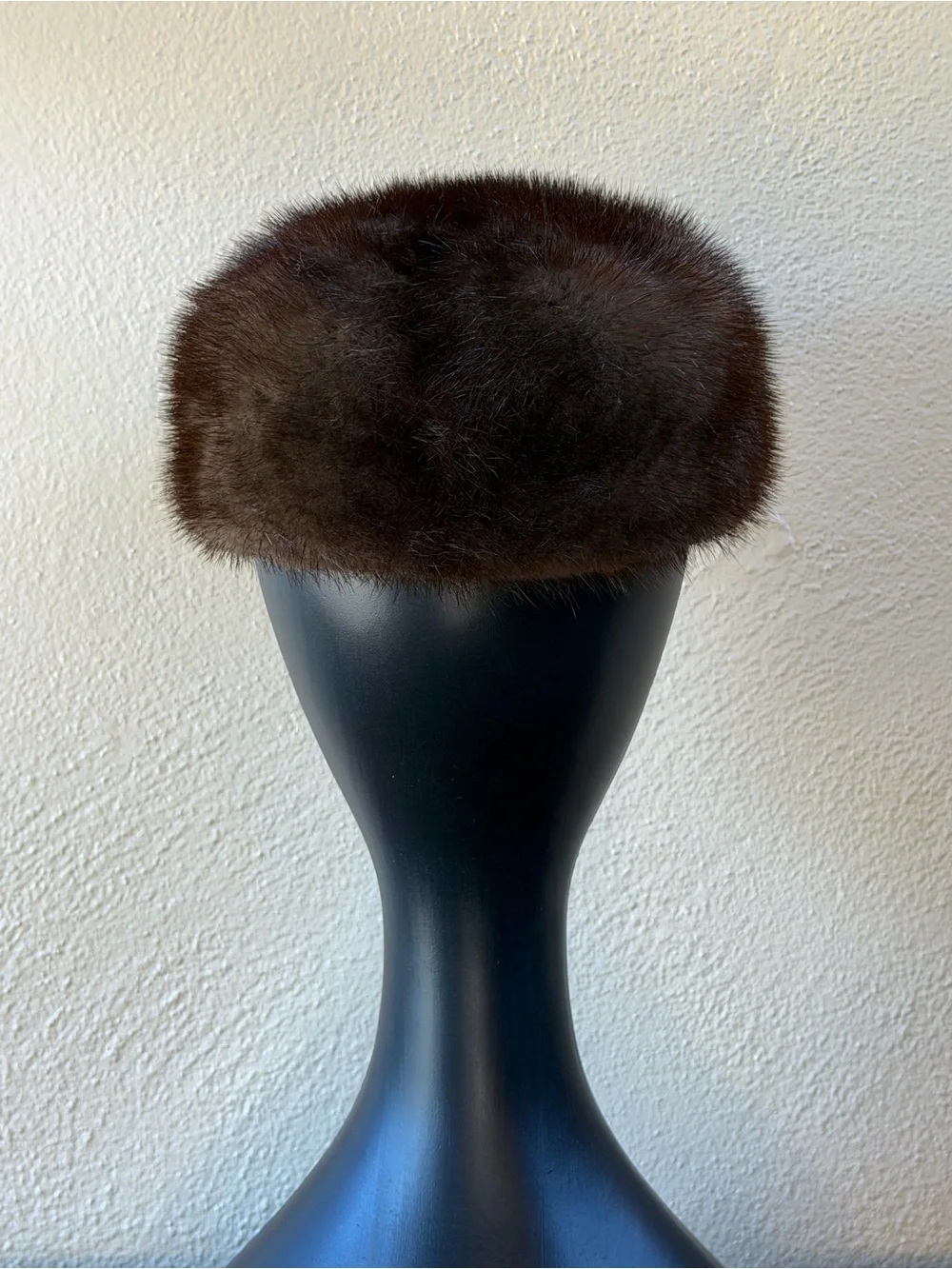 Vintage B. Altman Fifth Avenue Genuine Mink Fur Pillbox Hat Miss Alice 1960s